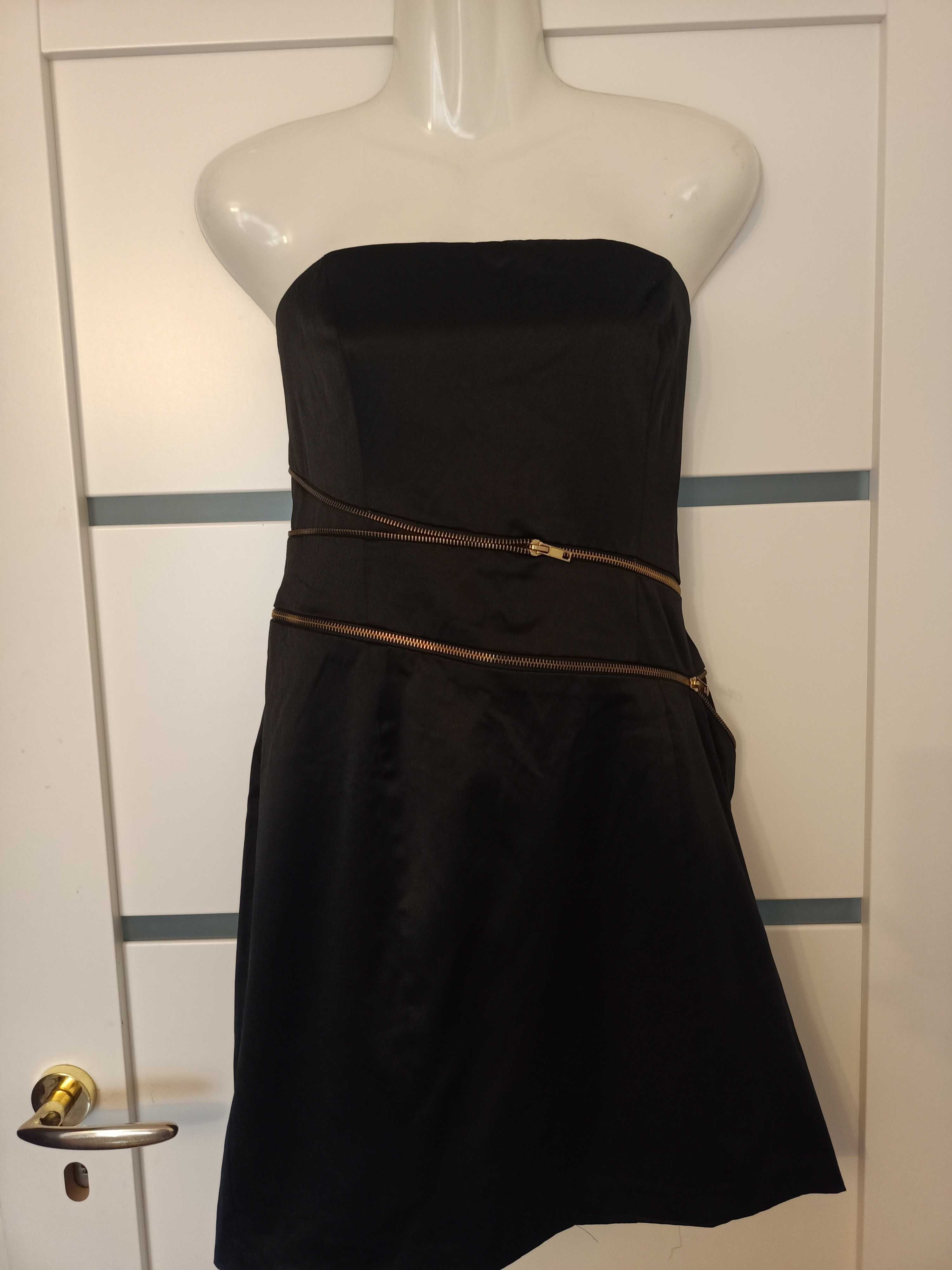 Sukienka Gina Tricot rozmiar 42 elegancka mała czarna