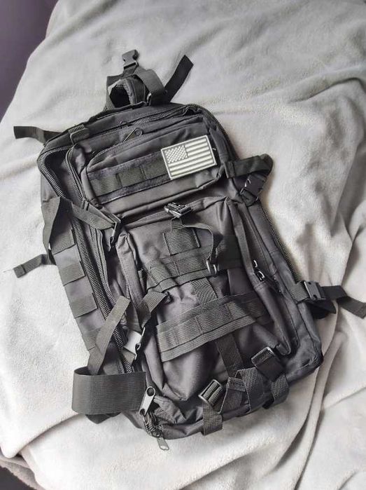 2w1 XXL Plecak Taktyczny Turystyczny Survival Wojsko 38L + Kosmetyczka