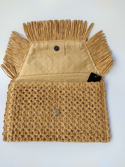 Mala de mão - Necessaire efeito palha •nova|embalada•