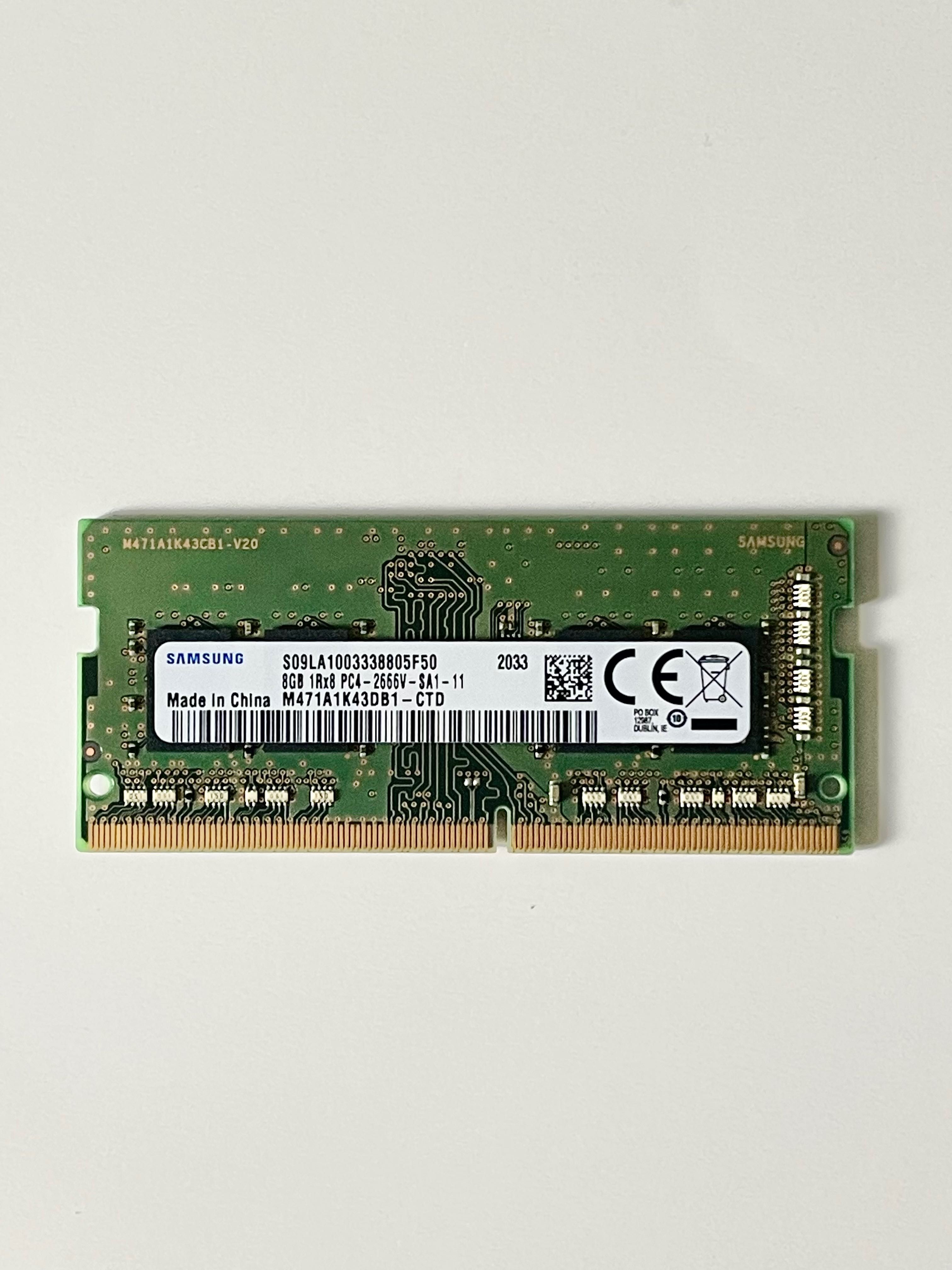 Ноутбучная память Samsung 8 GB SO-DIMM DDR4 2666 MHz (M471A1K43DB1)