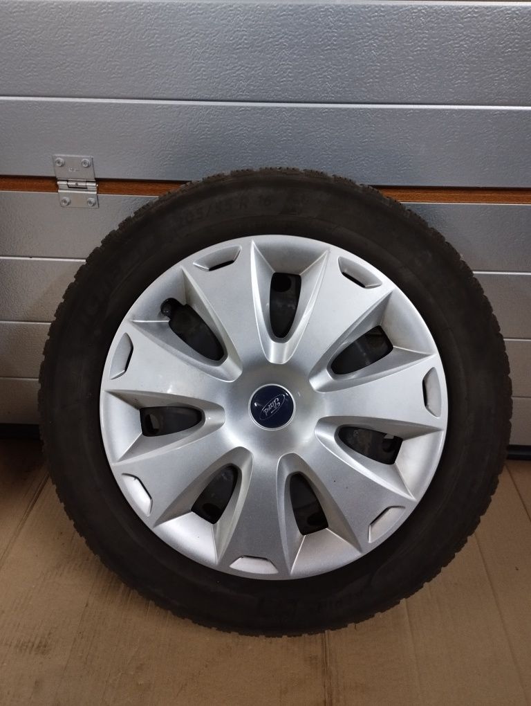 4 x felgi stalowe 16 + opony Michelin Alpin6 205/55R16 2018 r. + kołpa