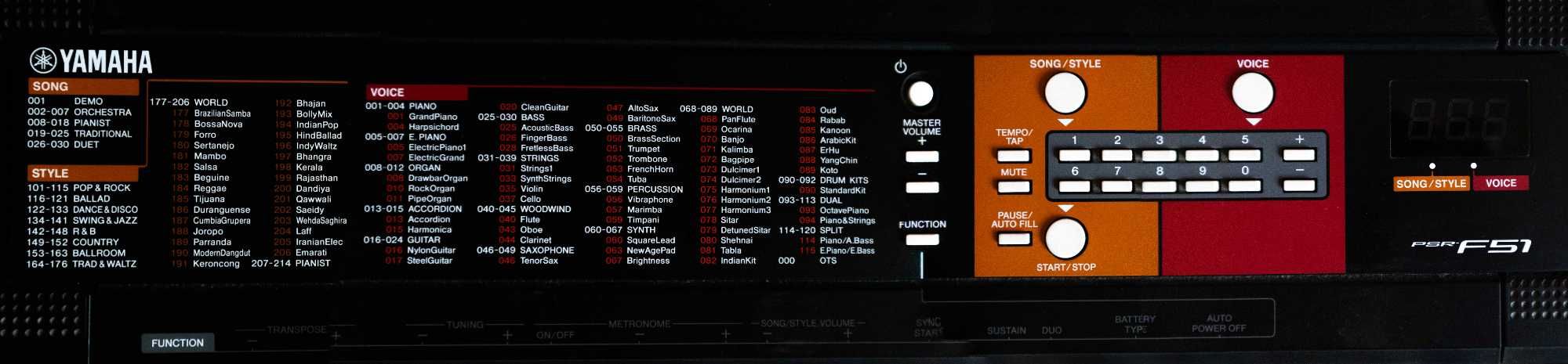 Yamaha PSR F-51 em Excelente Estado!