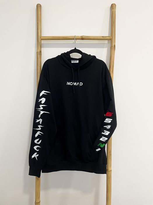 Sweatshirt Hoodie preto para motard