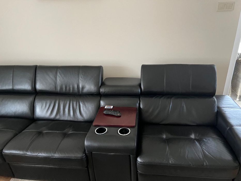 Wypoczynek skórzanay z funkcja relax