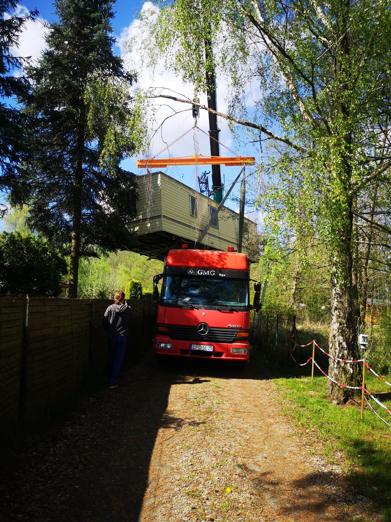 Transport domków Holenderskich , maszyn rolniczych , pojazdów