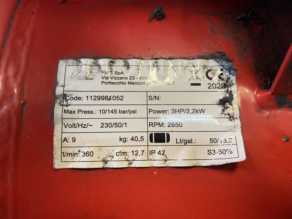 Compressor Fiac dois cilindros + acessórios