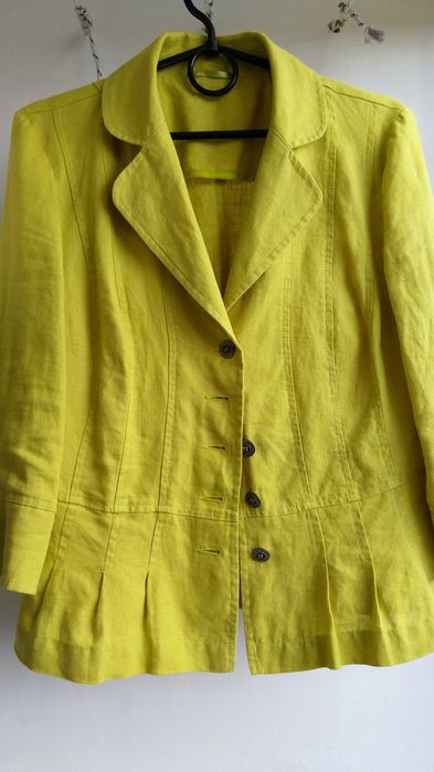 Льняной комплект (юбка и пиджачок) 46 р.