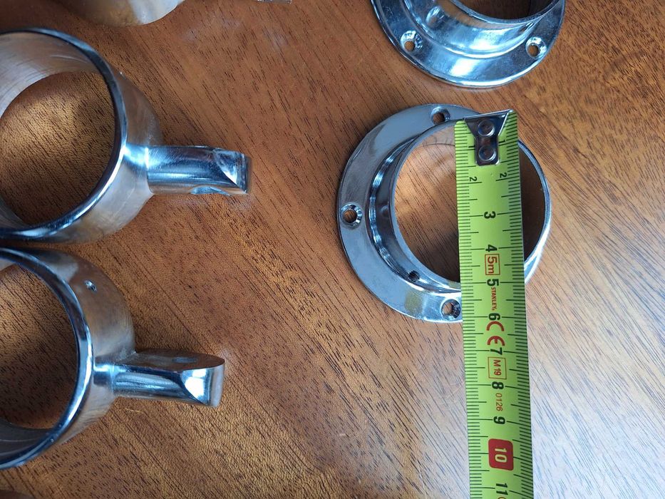 Uchwyt kątowy do poręczy, do rury chromowanej 50mm - NAJTANiej!!!