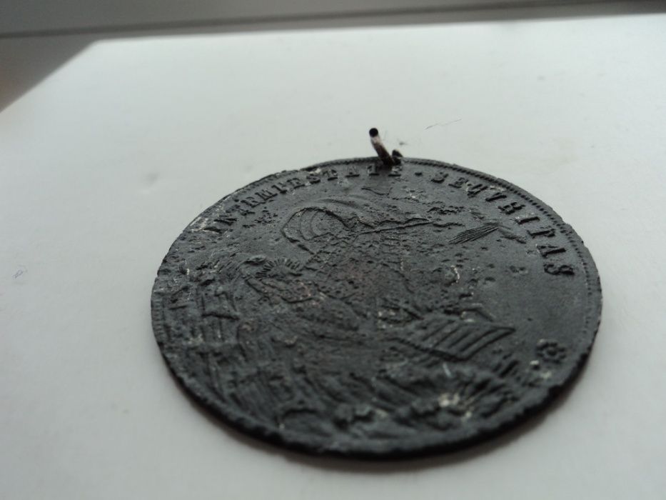 Stary Medal Podróżnika XVIII ,XIX Wiek