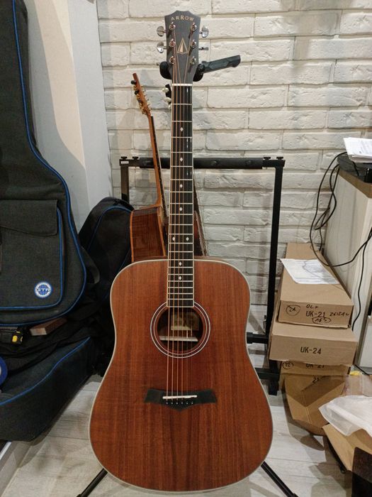 Gitara Akustyczna Arrow Silver KOA - Nowa/Okazja/Wyprzedaż/Lity TOP