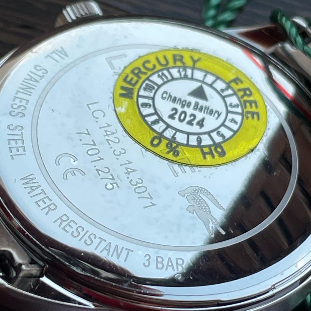 Lacoste 36 мм жіночий годинник часы женские серебристые сріблясті