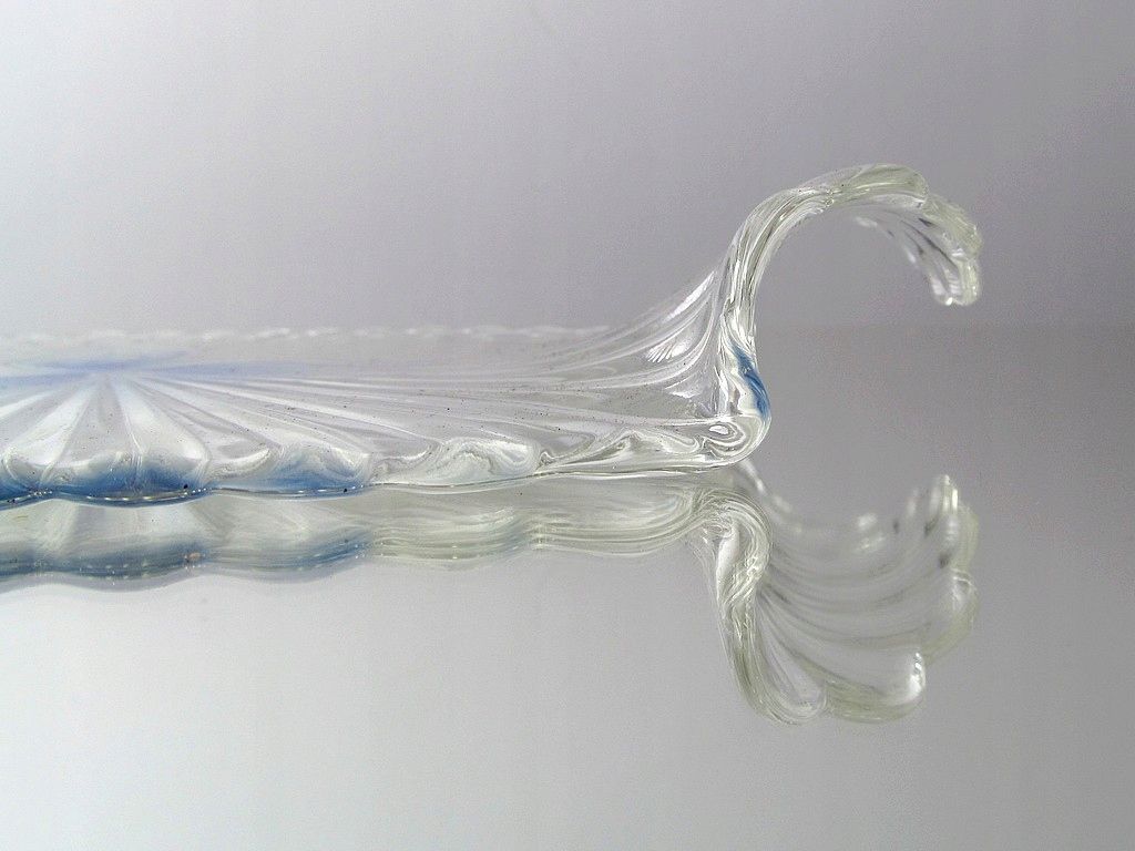 ciekawa designerska taca patera szklana