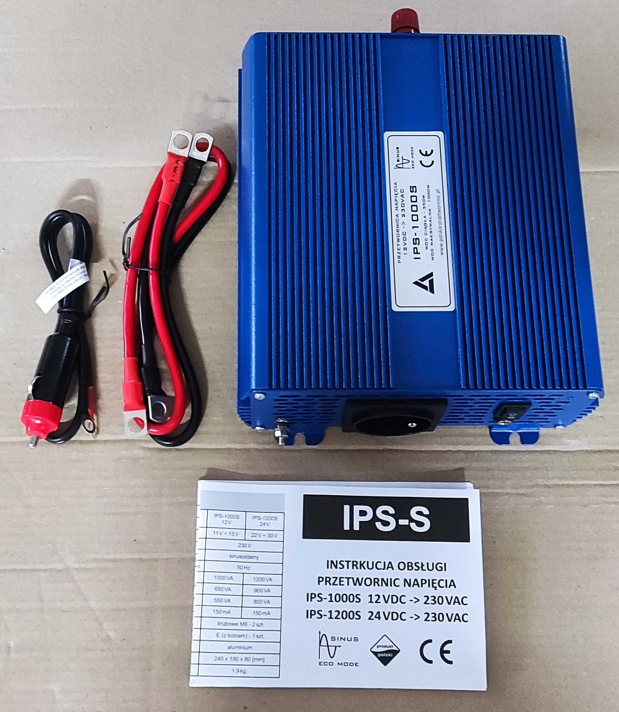 Инвертор преобразователь 12V/230V Azo Digital ECO MODE SINUS IPS-1000S