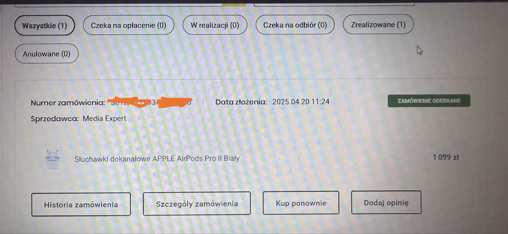 Nowe Apple AirPods Pro 2 (USB-C) z gwarancją i potwierdzeniem zakupu