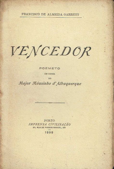 16840

Vencedor  
Francisco de Almeida Garrett