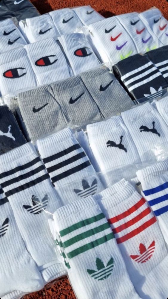 Шкарпетки найк адідас пума з сердечками носки Nike adidas puma