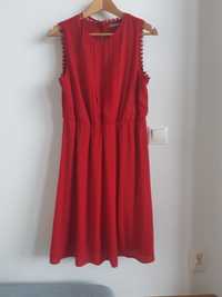 Czerwona sukienka koktajlowa/wizytowa r.42