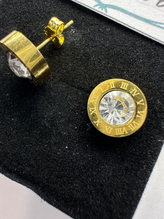 Сережки Bulgari з позолотою . Срібні сережки