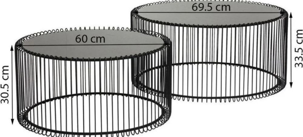 Stoliki kawowe Wire Kare Design