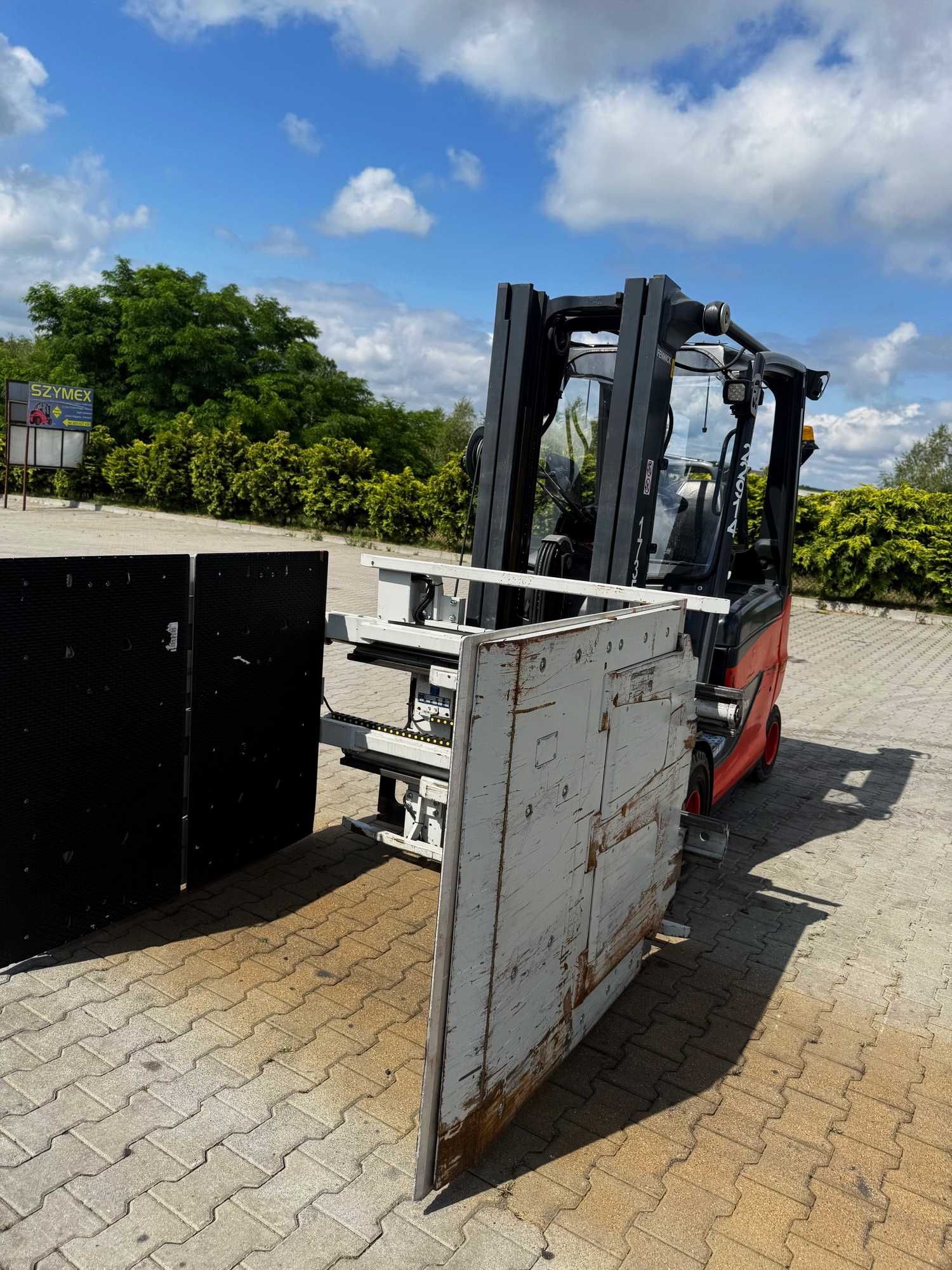 wózek widłowy elektryczny LINDE E25H-600 EVO chwytak Triplex 4.90m
