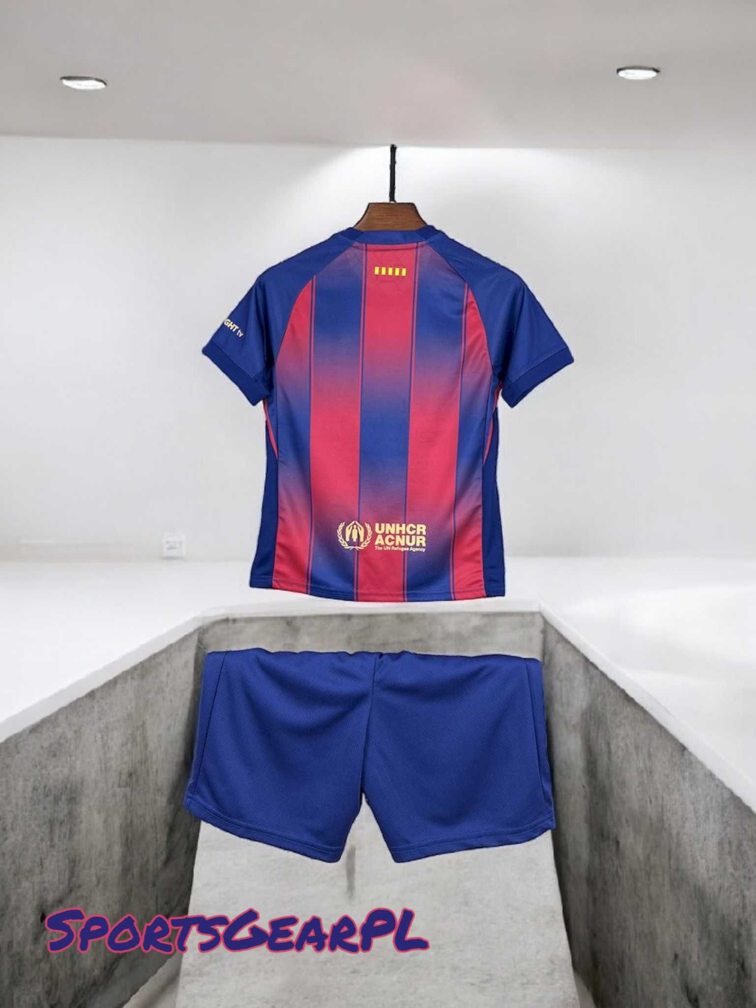 NOWOŚĆ! FC Barcelona 25/26 Komplet Domowy NIKE 125-135cm