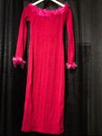 Vestido Rosa Choque com Penas | SHEIN | Novo | Tamanho S