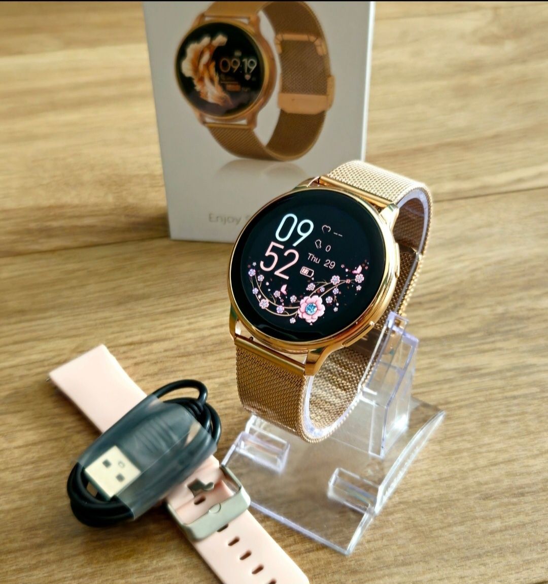Elegancki I Funkcjonalny Smartwatch Damski Zegarek Język Polski