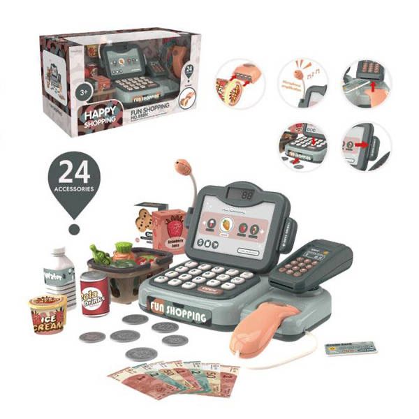 ХІТ! Касовий апарат 888 калькулятор мікрофон сканер звуки світло 24 пр