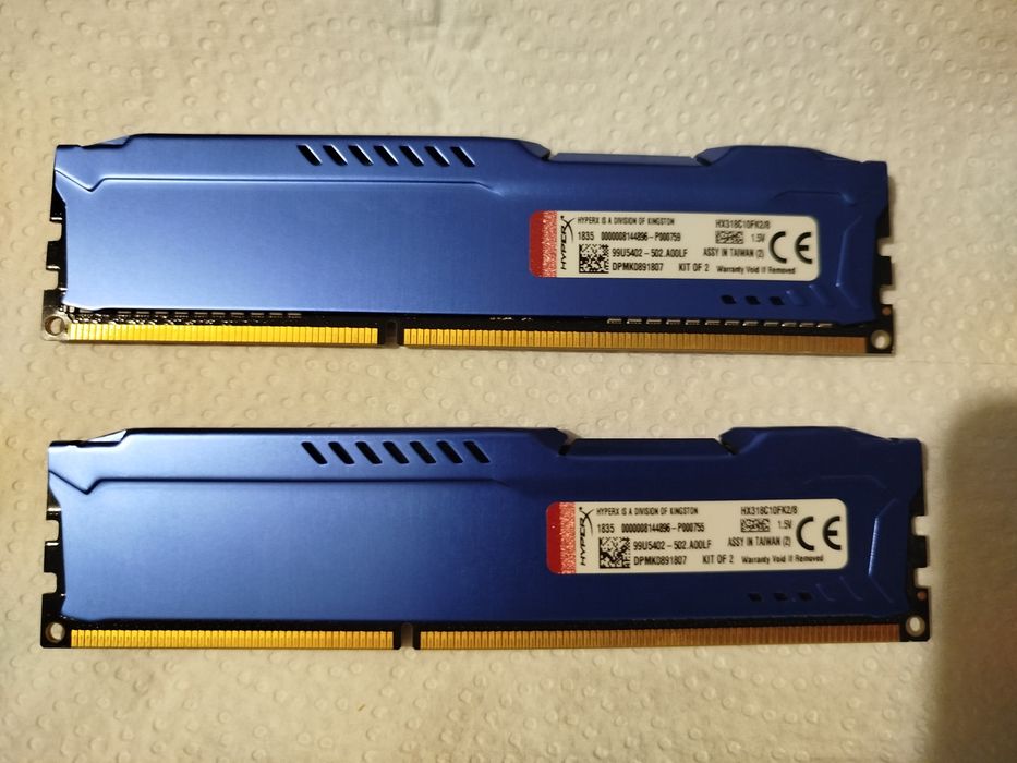 Kingston HyperX Blue DDR3 1866MHz — 2×4GB (цена за 2 планки)