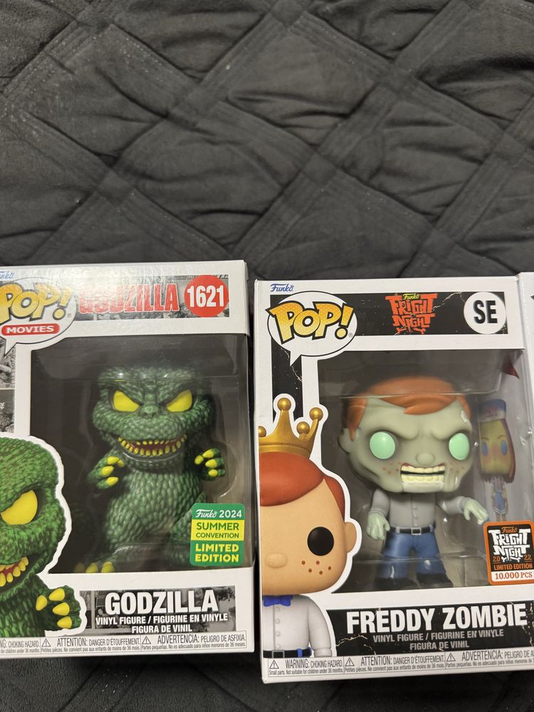 Колекція Funko Pop — Godzilla, Avatar the Last Airbender, Freddy Funko