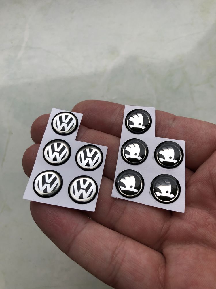 Логотип на брелок ключей Volkswagen, Skoda, ключ, 3D, наклейка эмблема