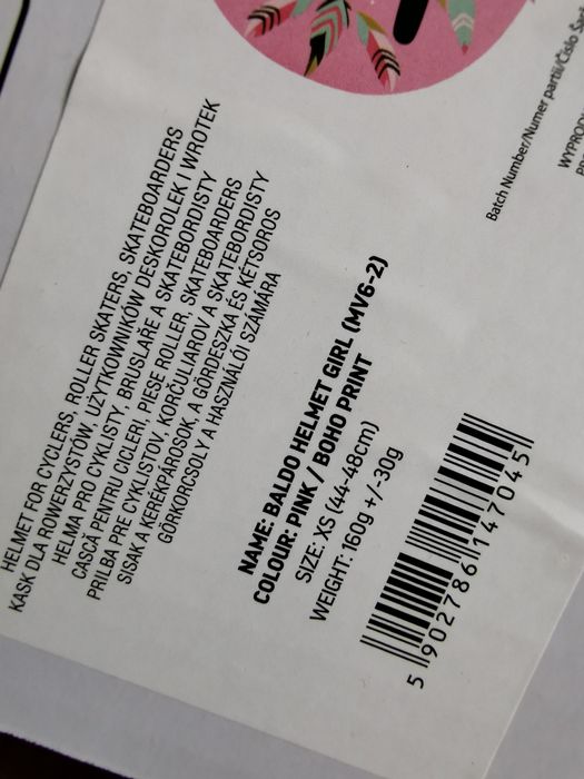 Kask dziecięcy dziewczynka XS różowy