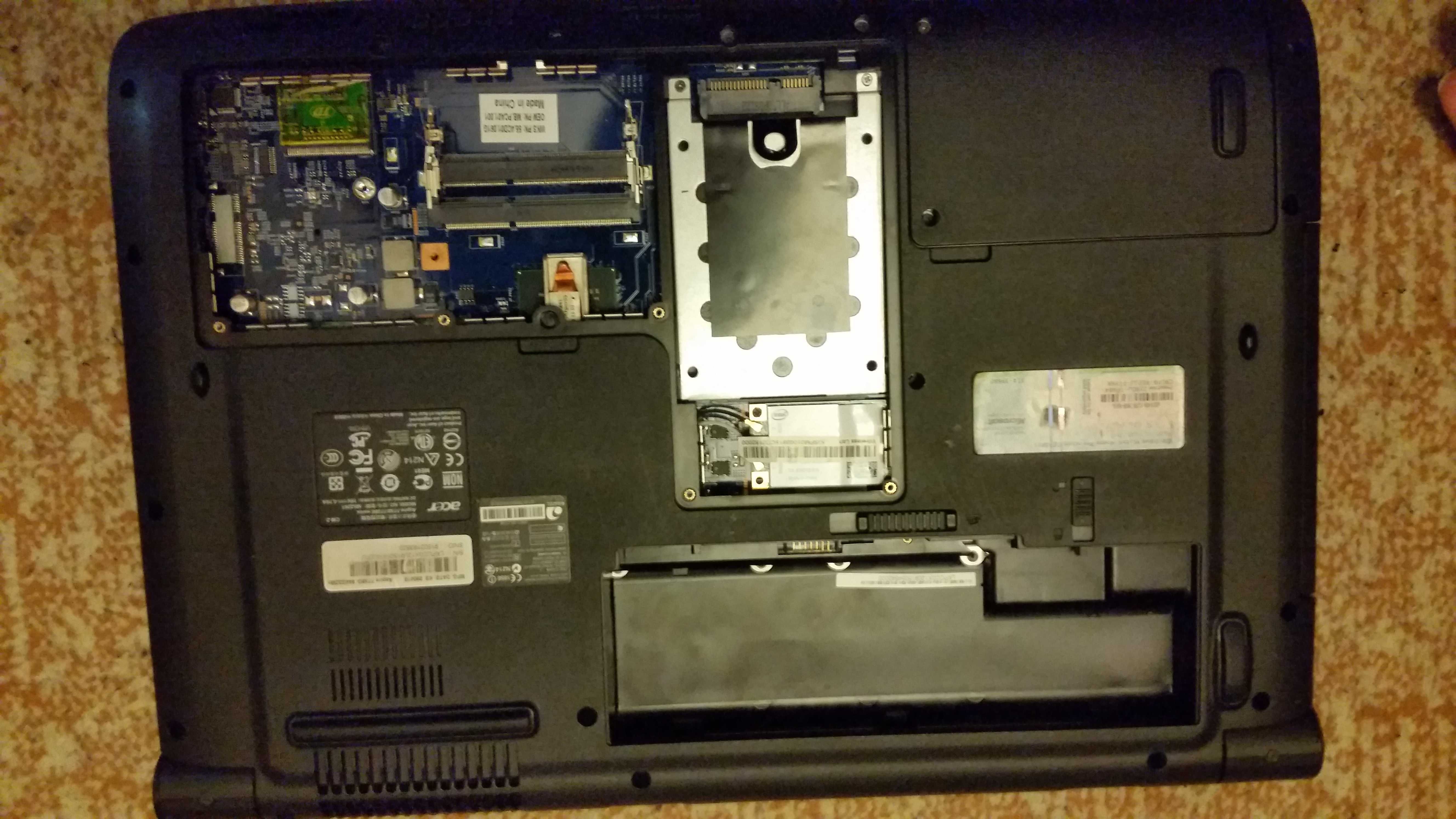 Acer Aspire 7738G по частям
