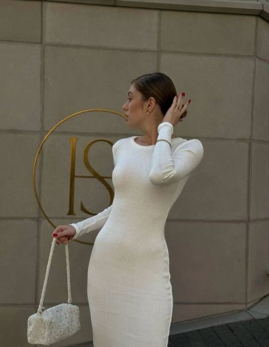 Молочна сукня(плаття) міді, тепле