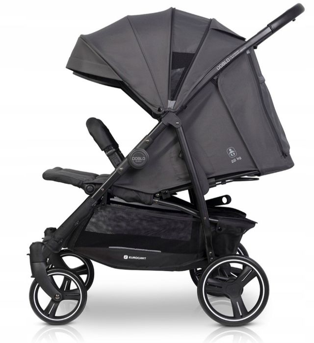 Wózek podwójny/rok po roku Euro card doblo z jedną gondolą