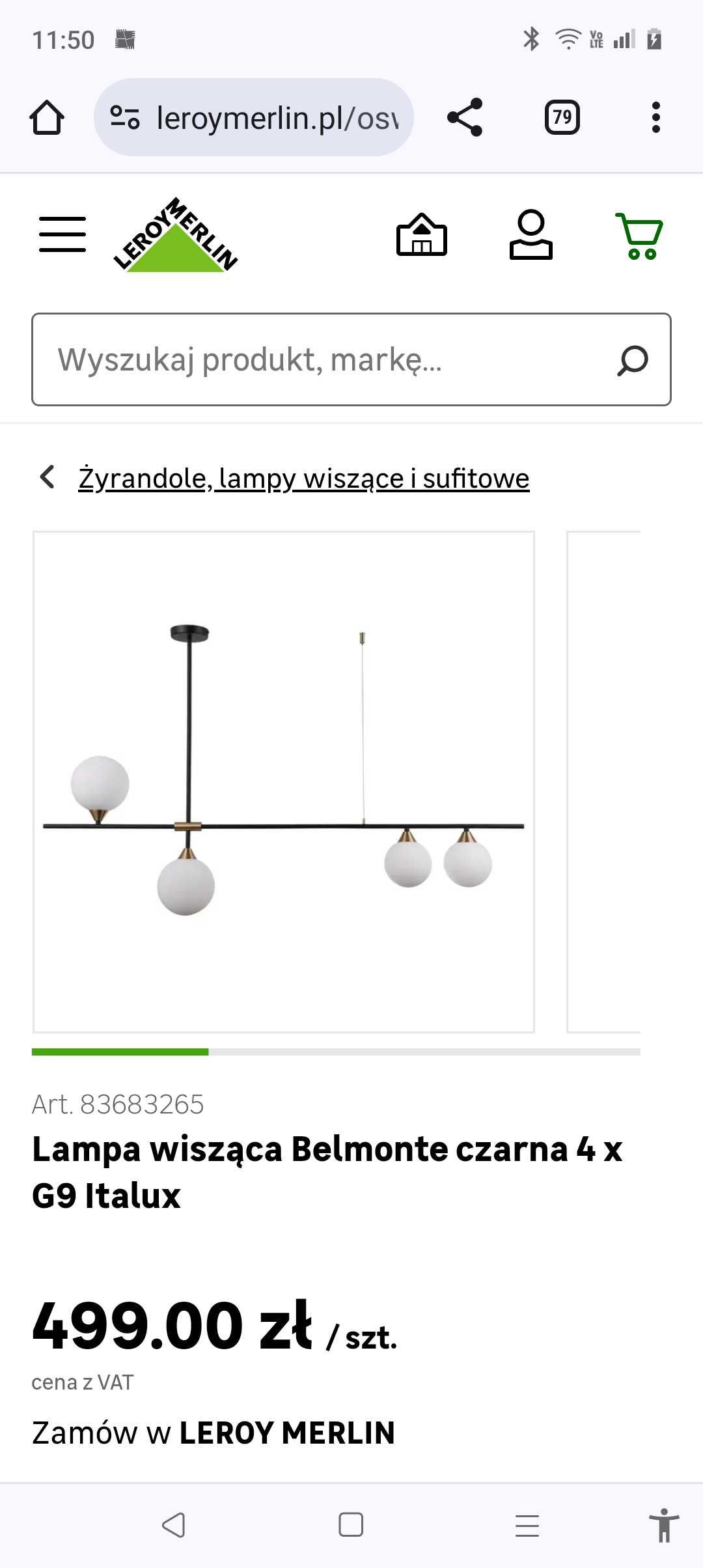 Lampa wisząca Italux