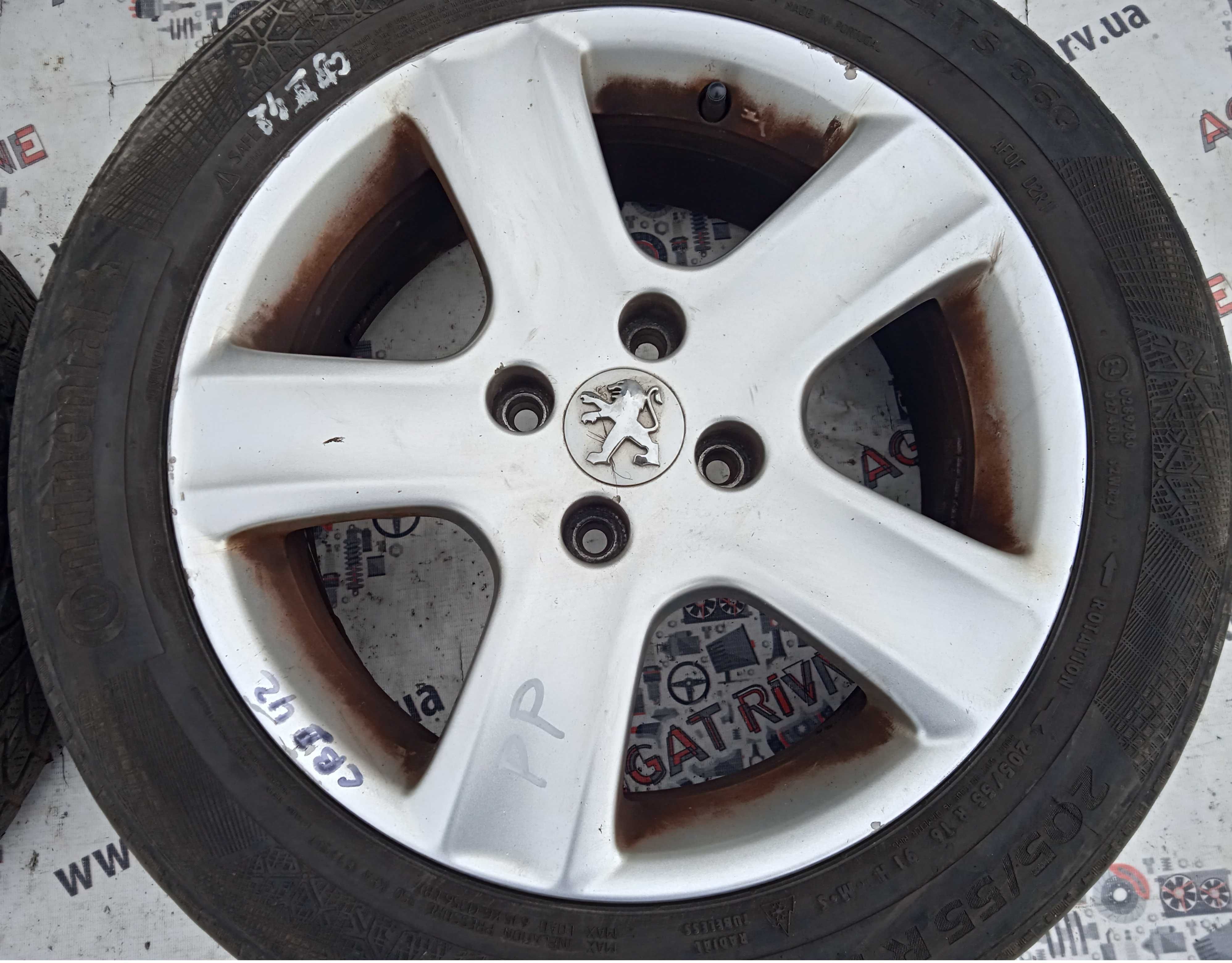 Комплект Диски Титани Колеса ЕТ 27 4*108 6,5Jx16CH Berlingo Partner B9