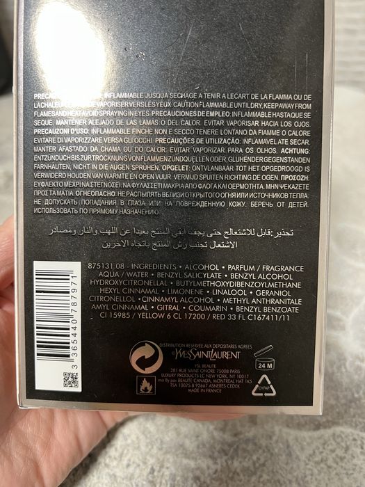 Продам туалетную воду YvesSaintLaurent