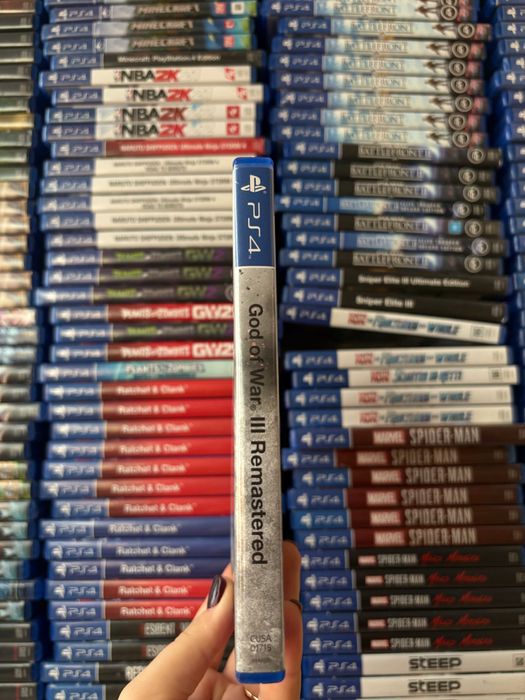 Гра God of War Remastered на ps4, диск з грою на пс 4, ліцензія