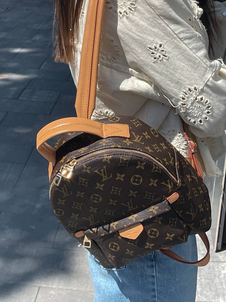 Женский рюкзак сумка  подарок на 14 февраля Louis Vuitton Palm