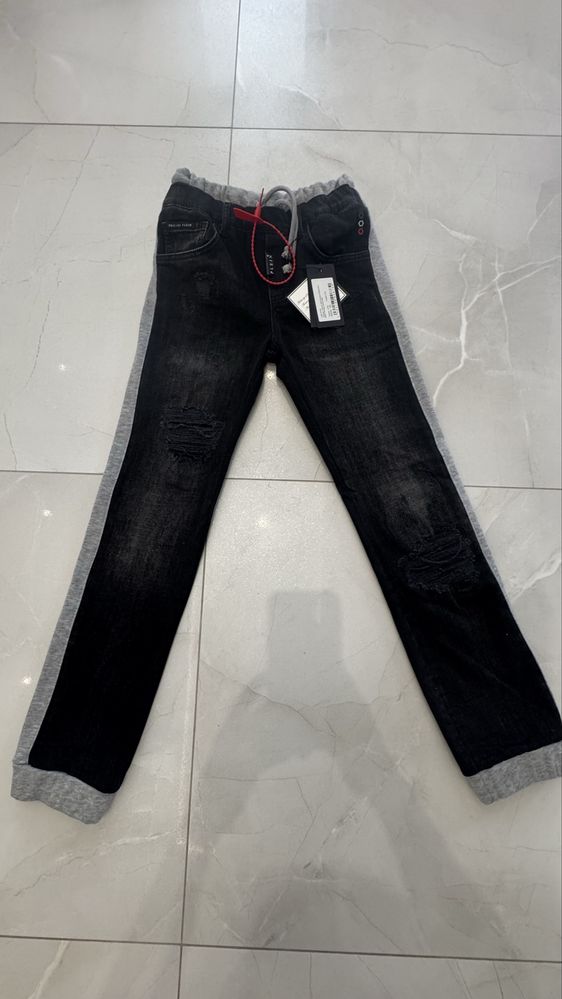 Новые детские джинсы на резинке Philipp Plein (оригинал