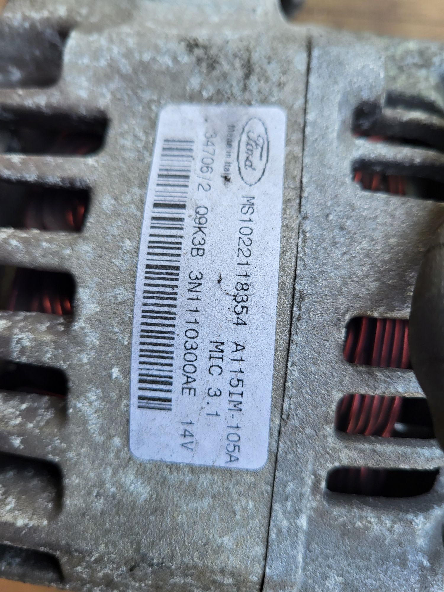 Alternator ford focus mk2 06r 1.6 benzyna 105ah