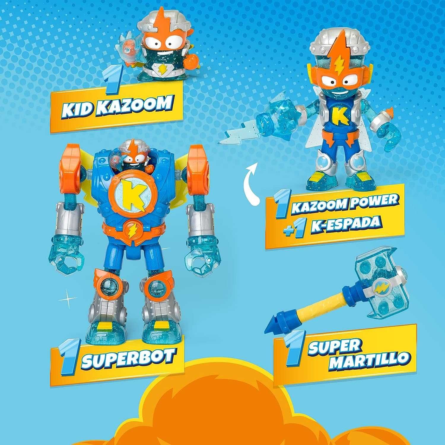 SUPERTHINGS Superbot Kazoom Power Brinquedo 1 Kazoom Kid  1 SuperThing