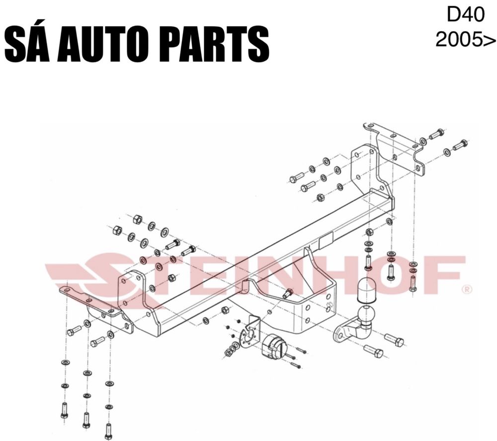 ENGATE DE REBOQUE NISSAN NAVARA D40