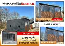 Garaż Blaszany | Garaże Blaszane | Hala | Magazyn | Wiata – ROMSTAL*