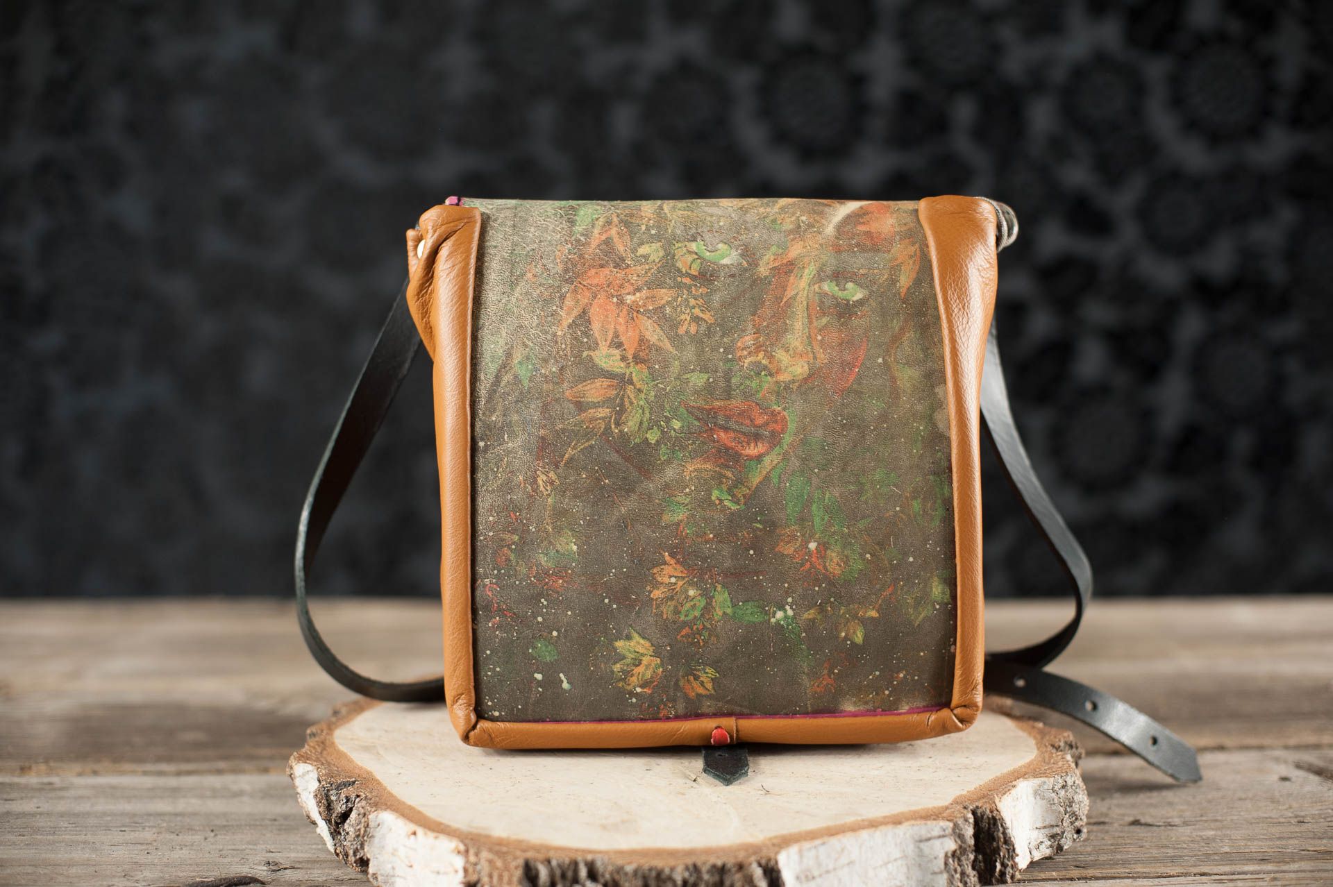torebka damska mała złośnica skórzana handmade