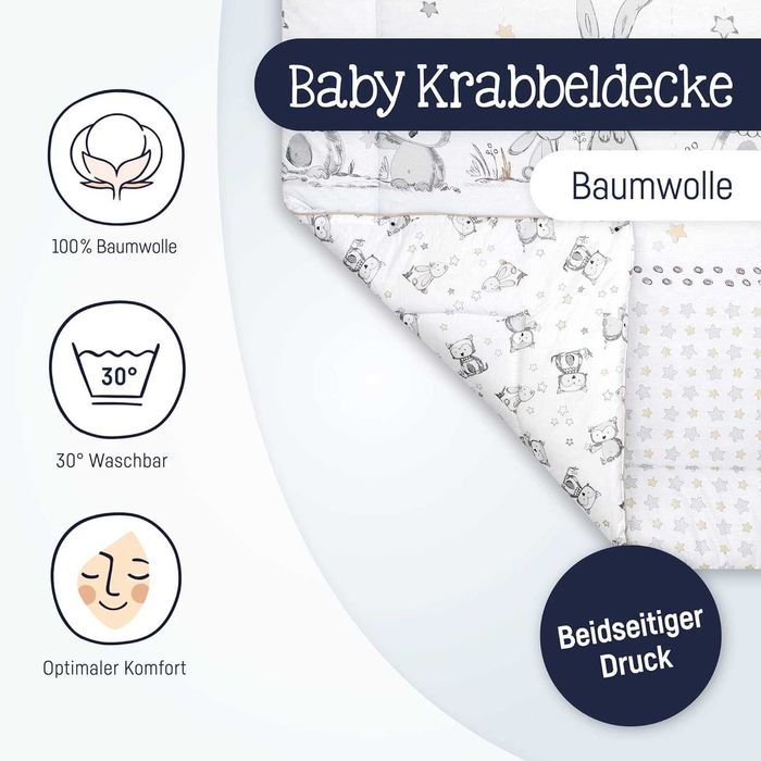 Julius Zöllner Mata do Racz­kowania i Zabawy dla Niemowląt 95x135 cm