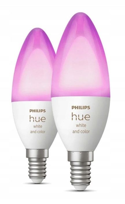 Żarówki inteligentne LED PHILIPS hue White and color E14 5,3 W 2 szt.