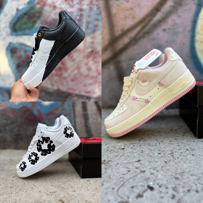 Жвночі кросівки Nike Air Force Low Valentines Day denim Anniversary