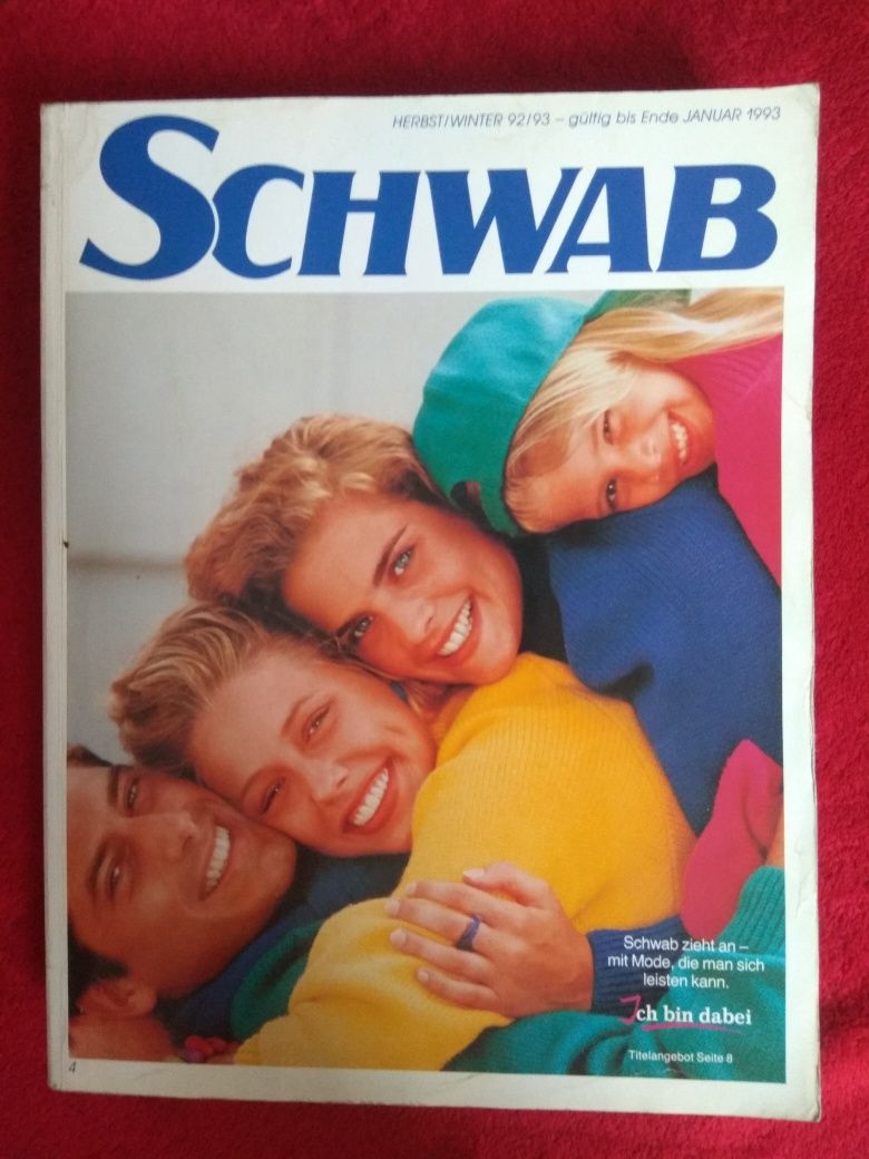Katalog mody Schwab 1992/94 typu Otto Quelle